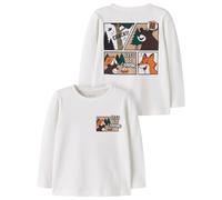 Name it - Kid's Oswalde L/S Top - Maglia a manica lunga 122/128 bianco
