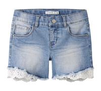 Name it - Kid's Salli Slim Denim Shorts - Jeans 92 grigio