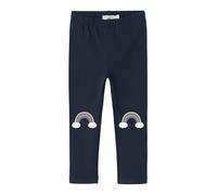 NAME IT Leggings 'NMFDAVINA' blu notte / oro / lilla scuro / bianco Bambini NAME IT 128
