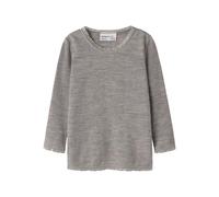 NAME IT Maglia a Maniche Lunghe Nmfwang Wool Needle LS Top Solid Noos, Satellite, 110 cm