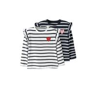 NAME IT Maglietta blu scuro / rosa / rosso carminio / bianco Bambini - Bimba - Bambina (taglie 92-140) - PROMO - Maglie e top - Maglie a maniche lunghe NAME IT 98