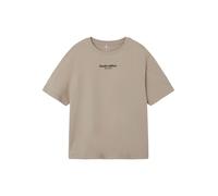 NAME IT NKMBRODY SS NREG Top Noos T-Shirt, Pure Cashmere/Print:W. Black Print, 134/140 cm Bambino