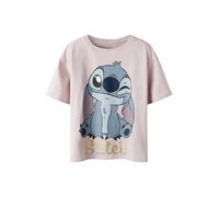 NAME IT Nkfakun Stitch SS Nreg Top Box Noos Wdi, Lilla Burnished, 134/140 cm