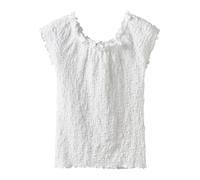 NAME IT Nkfhalisse SS Top Noos, Bianco Brillante, 146 cm Bambine e Ragazze