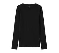 NAME IT NKFNAKAL LS Short Top Noos, Maglia a Maniche Lunghe Bambina, Black,