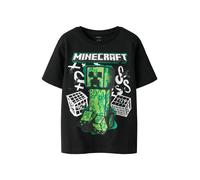 NAME IT Maglietta 'NKMDI MINECRAFT' verde erba / verde scuro / nero / bianco Bambini NAME IT 134-140