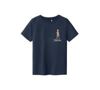 NAME IT Maglietta 'NKMDio' navy / blu chiaro / rosso Bambini NAME IT 122-128