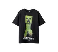 NAME IT Maglietta 'NKMNORAN MINECRAFT' grigio / verde / nero / bianco Bambini NAME IT 134-140