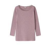 Name IT Nmfkab LS Top Noos - Maglietta a Maniche Lunghe da Ragazza, Mirtillo, 86 cm