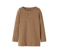 Nmmkab LS Top Noos, Cocco tostato., 122-128 cm