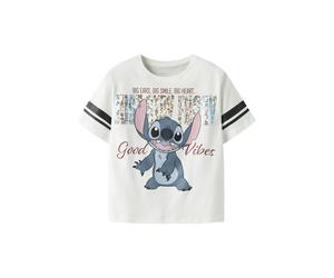 NAME IT Maglietta 'Stitch' opale / malva / nero / bianco Bambini NAME IT 146-152