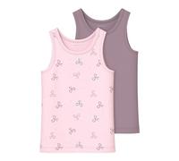 Name it mini Canotta da Bambina 2P Barely Pink Bow Noos (Confezione da 2), Barely Pink, Numeric_104