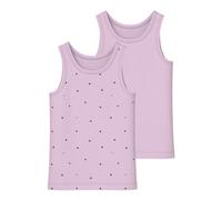 Name it mini Canotta da Bambina Winsome Hearts Noos, Confezione da 2 Pezzi, Winsome Orchid, Numeric_104
