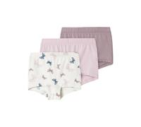 Name it mini Numeric_110 - Pantaloni da Bambina Jet Stream Nmftights 3P Butterfly Noos, Confezione da 3, Jet Stream, Numeric_110