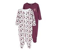 NAME IT Nbfnightsuit 2p W/F Prune Purple Noos Pigiamino per Bambino e Neonato, 3 Mesi Bimba