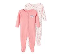 NAME IT NBFNIGHTSUIT 2P W/F Rosette Flower Noos - Pigiama da Bambina, 98