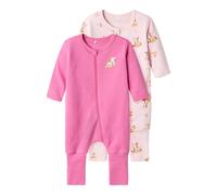 Name IT NBFNIGHTSUIT 2P Zip FF Rose Bambi Noos, Calcio neonata, Ibis Rose,