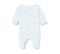 NAME IT NBFNIGHTSUIT W/F Flower Noos Pigiama, Blu Halógeno, 9 Mesi Bimba