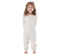 NAME IT NBFNIGHTSUIT Zip Buttercream Hearts Noos Pigiama, Crema di Burro, 92 cm Bimba