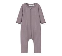 NAME IT NBFWOSSA Wool/Silk Rib Nightsuit Pigiama, Lila, 68 neonata