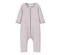 NAME IT NBFWOSSA Wool/Silk Rib Nightsuit Pigiama, Rosa, 2 Mesi neonata
