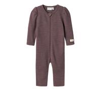 NAME IT NBFWYLA Wool/Vis LS Suit Pigiama, Lila, 12 Mesi neonata