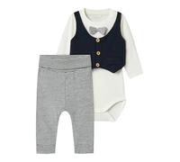 NAME IT NBMADAM LS Body Set Noos Completo da Notte, Dark Sapphire/Detail:W. Stripe Pant, 68 Ragazzini