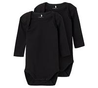 NAME IT Nbnbody 2p Ls Solid Black Noos Body, Unisex - Adulto, Nero, 56