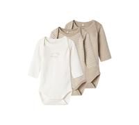 NAME IT Nbnbody 3p Ls Y/D Core 2 Noos Body a maniche lunghe Unisex - Bambini e ragazzi (Pacco da 3)