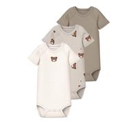 NAME IT Nbnbody 3P SS Bear Noos, Pumice Stone, Numeric_62 Unisex-Adulto