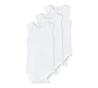 Name It Nbnbody 3P Tank Solid White 3 Noos, Calcio Unisex - Bimbi 0-24, Bianco (Bright White), 98