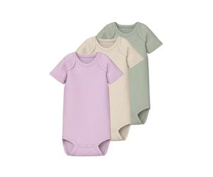 NAME IT Nbnbody unisex 3P Ss Solid Rib Noos (confezione da 3), Winsome Orchid, numeric_92
