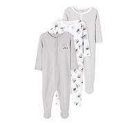 Name It Nbnnightsuit 3P W/F Alloy Bear Noos, Pigiama Unisex - Bambini e ragazzi, Grigio (Alloy), 92