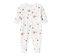 NAME IT NBNNIGHTSUIT W/F Planet Noos Pigiama, Bianco, 6 Mesi Unisex-Bimbi