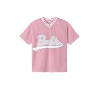 NAME IT Nkfacaja Barbie SS RLX Long Top Box Sky, Cameo Pink, 122/128 cm