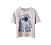 NAME IT Nkfakun Stitch SS Nreg Top Box Noos Wdi, Lilla Burnished, 134/140 cm