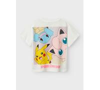 NAME IT Maglietta 'NKFDYPPI POKEMON' blu cielo / giallo / rosa / bianco, Taglia 134-140