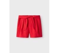 Name it - Nkffalinnen Shorts 13227399 Rosso - Abbigliamento 11A Rosso