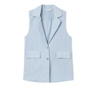 NAME IT Nkffalinnen Waistcoat Giubbotto, Blu Chambray, 122-128 Bambine e Ragazze