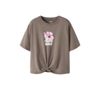 Name IT Nkfhasel SS Short Top Box, Marrone, 122/128 cm Bambine e Ragazze