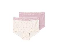 NAME IT Nkfhipster 2p Buttercream Floral Noos Slip Bambine e Ragazze (Pacco da 2)