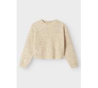 Name it - Nkfholly Ls Boxy Short Knit Noos Beige - Abbigliamento 7A - 8A Beige