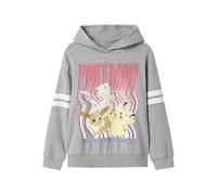 NAME IT Nkfjixaba Pokemon Nreg Sweat Wh Unb Sky, Grigio, 116 Bambina