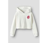 Name it - Nkfkory Ls Crop Boxy Swe Wh Bru Ps Noos Bianco - Abbigliamento 7A - 8A Bianco