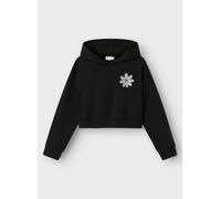 Name it - Nkfkory Ls Crop Boxy Swe Wh Bru Ps Noos Nero - Abbigliamento 6A Nero