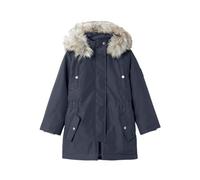 NAME IT NKFMILLA Parka Jacket Long Noos Giacchetto Imbottito, Dark Sapphire, 116 Bambina