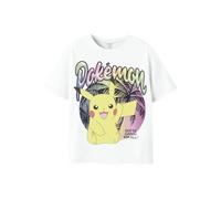 NAME IT Nkfmuba Pokemon SS Nreg Top Box Noos Sky, Bianco, 146/152 cm Bambine e Ragazze