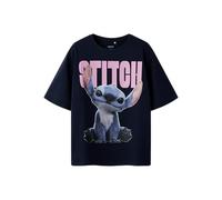 Name IT Nkfnibus Stitch Nreg SS Top Lnoos Wdi, Blazer Blu Marine, 134/140 cm Bambine e Ragazze