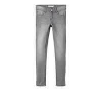 Name It Nkfpolly Dnmtasi 5676 Pant Noos, Pantaloni Bambine e ragazze, Grigio (Medium Grey Denim), 122