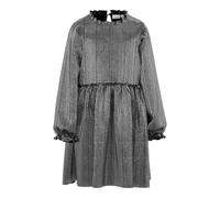NAME IT NKFRITALLICA LS Dress PB, Vestito Bambina, Silver Colour,